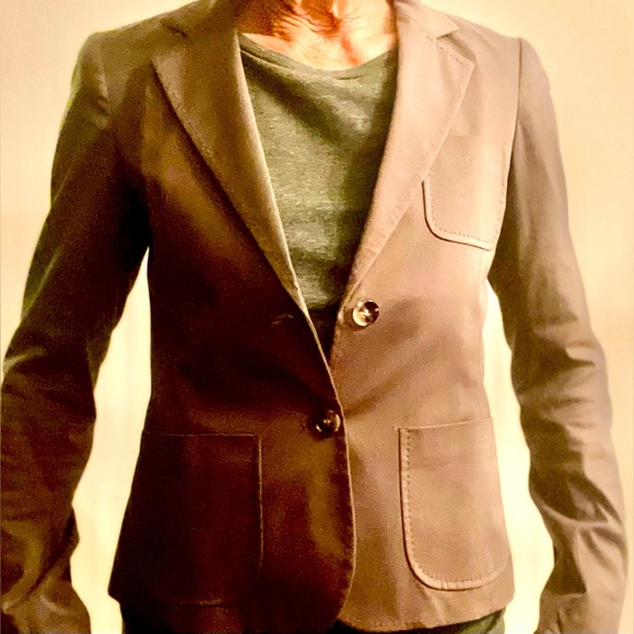 Taupe Theory Blazer size 4 button front - Picture 1 of 5